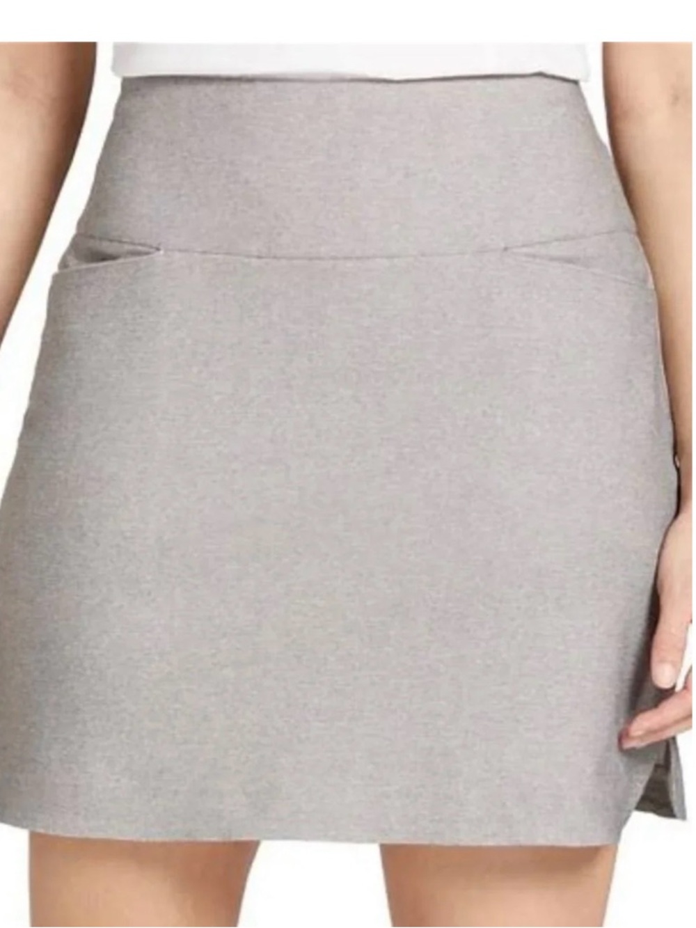 Lady Hagen Tummy Control Pull On Skort NWT in Heather Grey